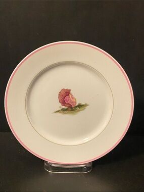 1(single) VTG FITZ & FLOYD BASSE-COUR SALAD Replacement Plate Turkey Image